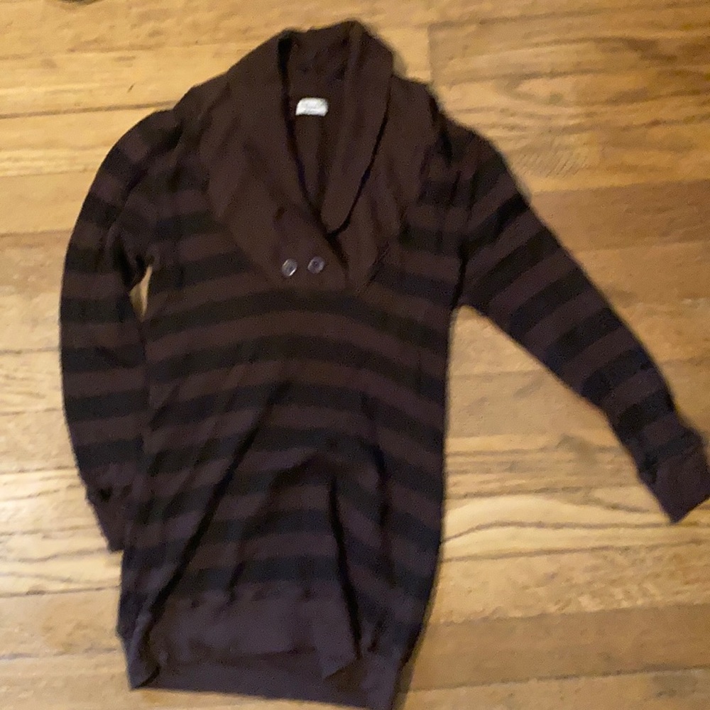 Splendid cowl neck waffle knit top